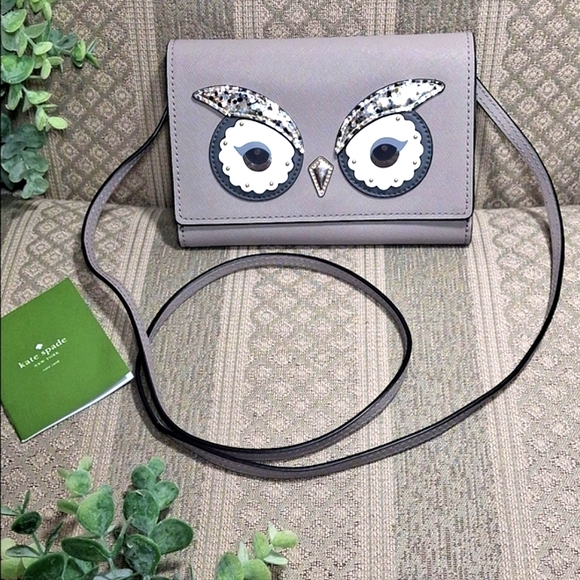 NWOT Kate Spade Star Bright Owl Summer Crossbody & Clutch - Picture 1 of 16